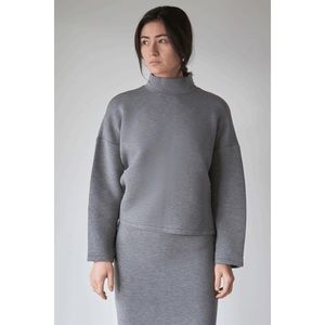 LEZE The Label Grey Maya Turtleneck Xs